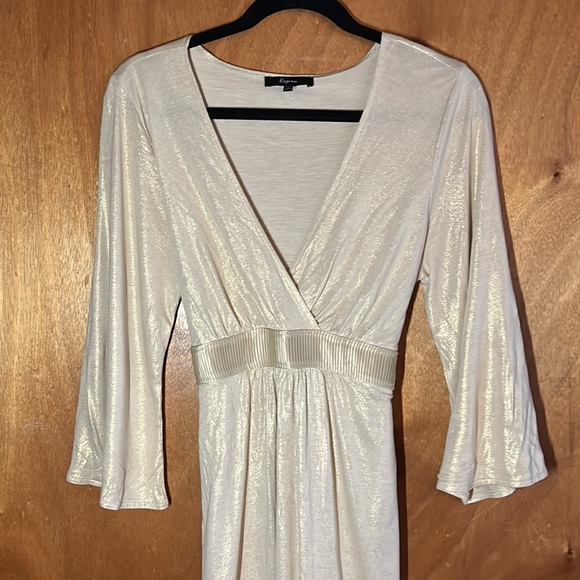 Express Gold Party Dress - Picture 2 of 6